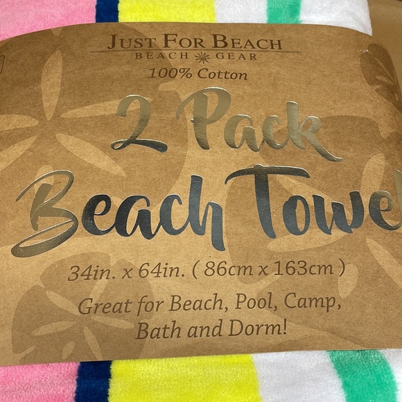 Beach towels 2 pack - Picture 3 of 4